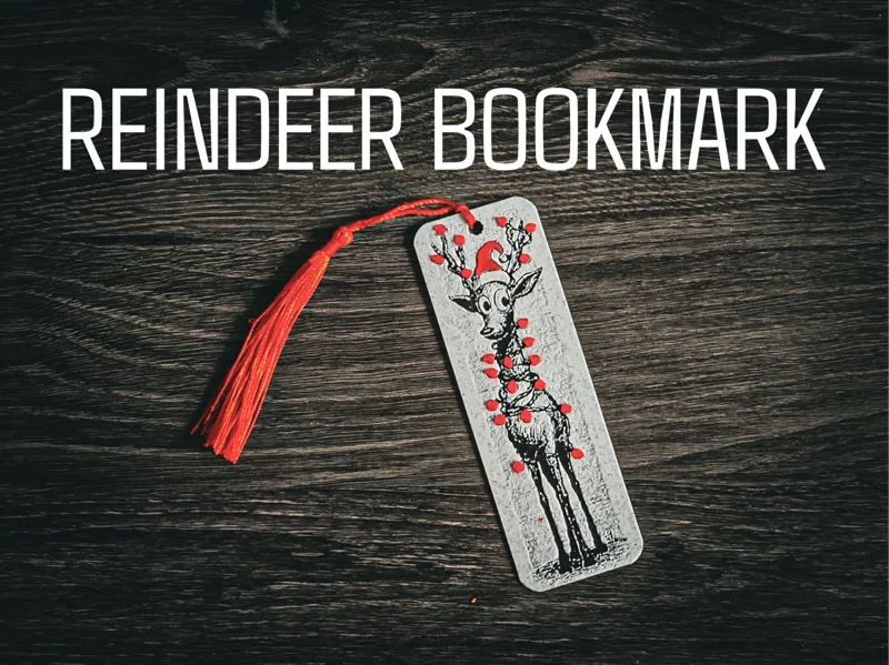 Reindeer Bookmark