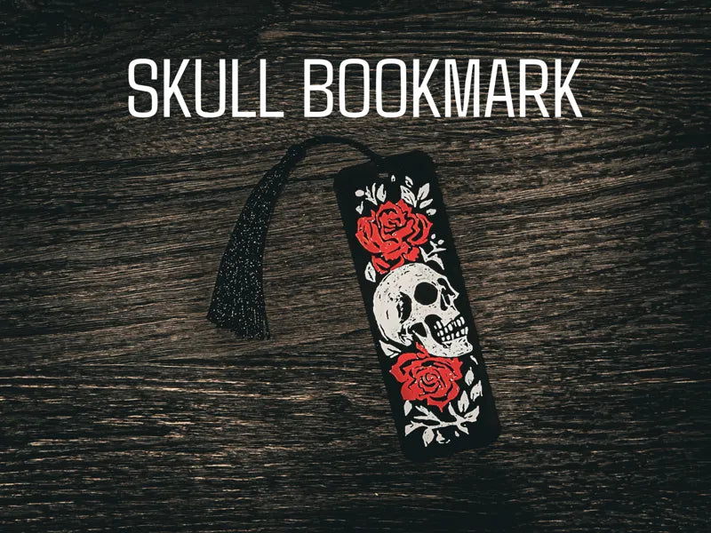 Skull and Roses Bookmark