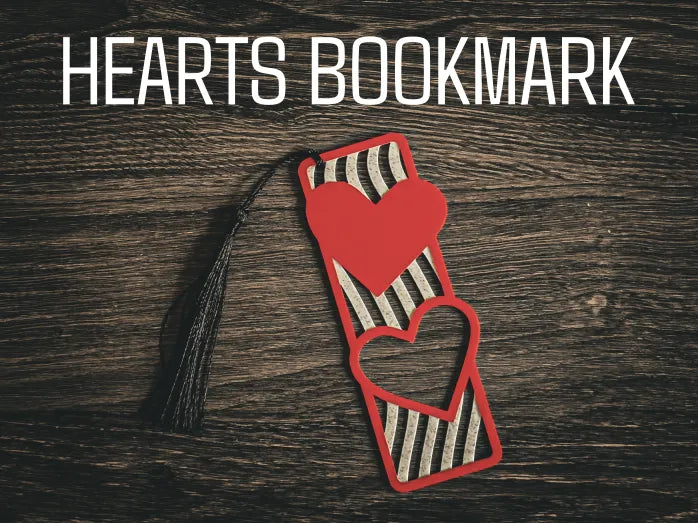 Stripy Heart Bookmark