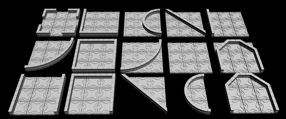 3x3 Temple Tiles