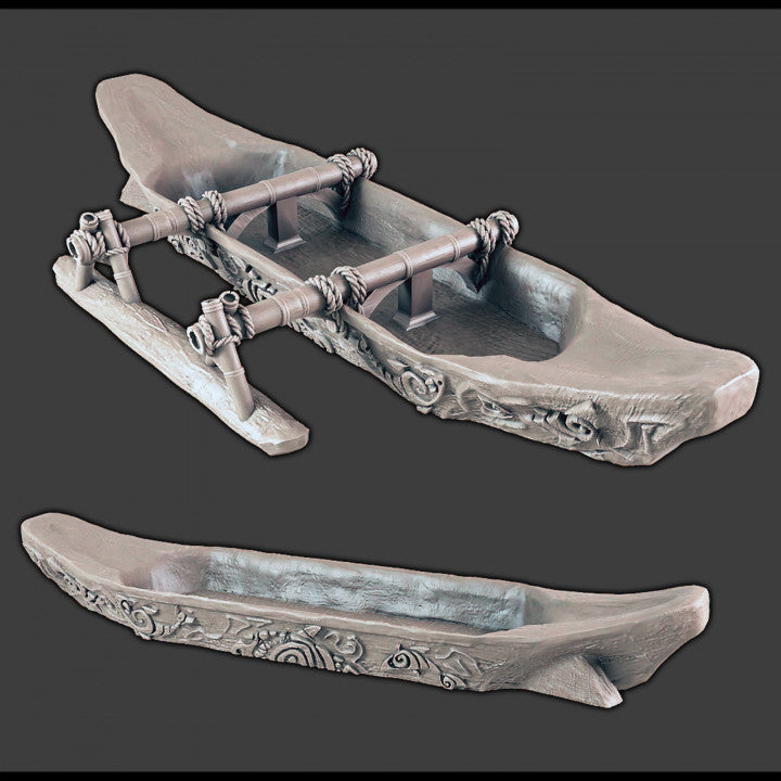 Dugout Jungle Canoe & Outrigger