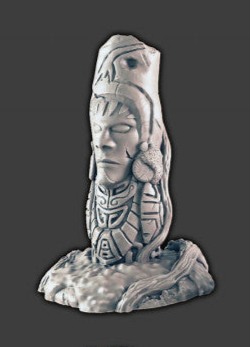 Jungle Temple Ruins - Head Statue