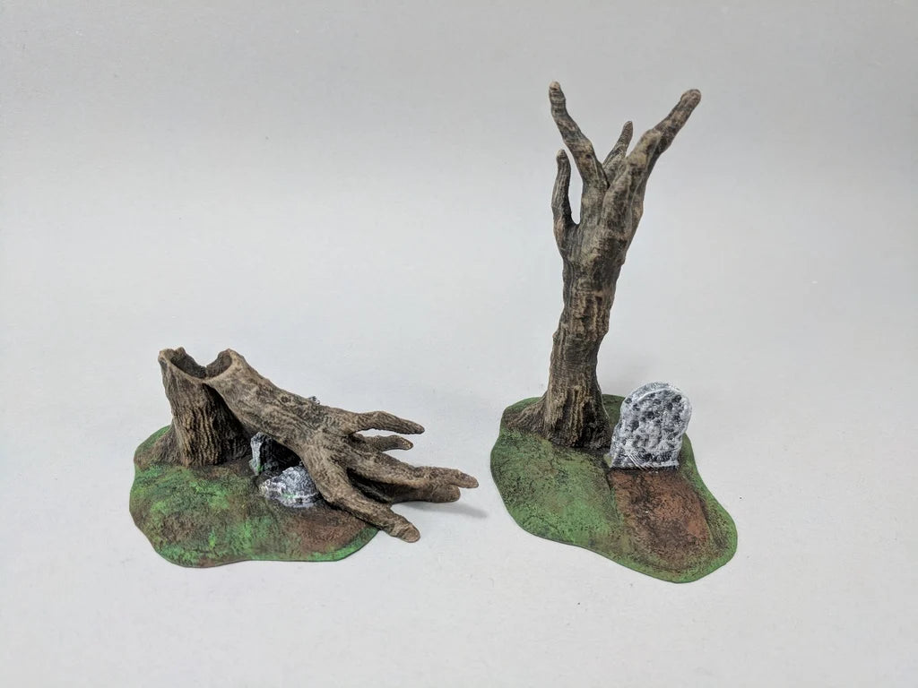 Gravestone and Tree