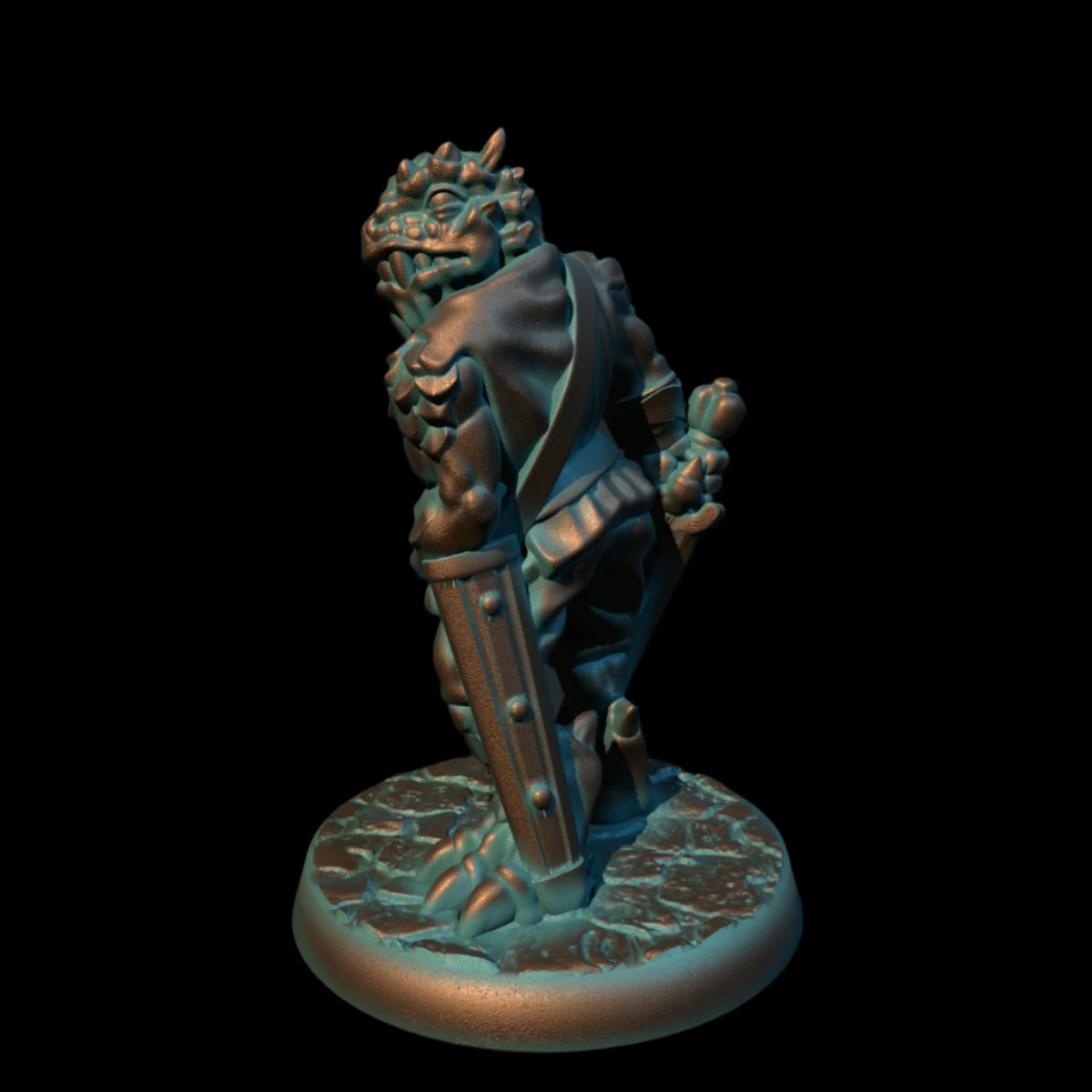 Dragonborn Sword2 - 3D Printed Miniature, D&D, TTRPG