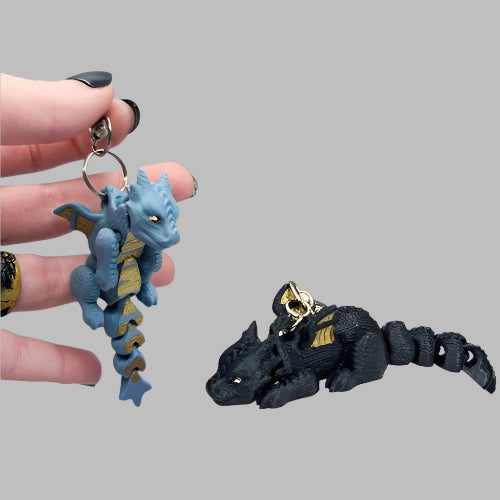 Scruffed Dragon Keychain