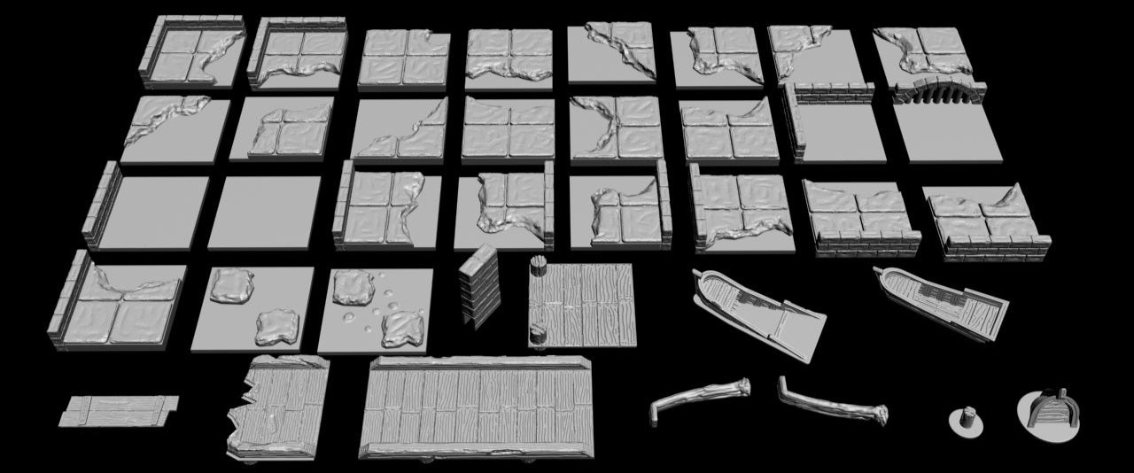 Water Tiles Set