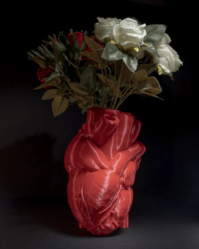 Realistic Heart Vase