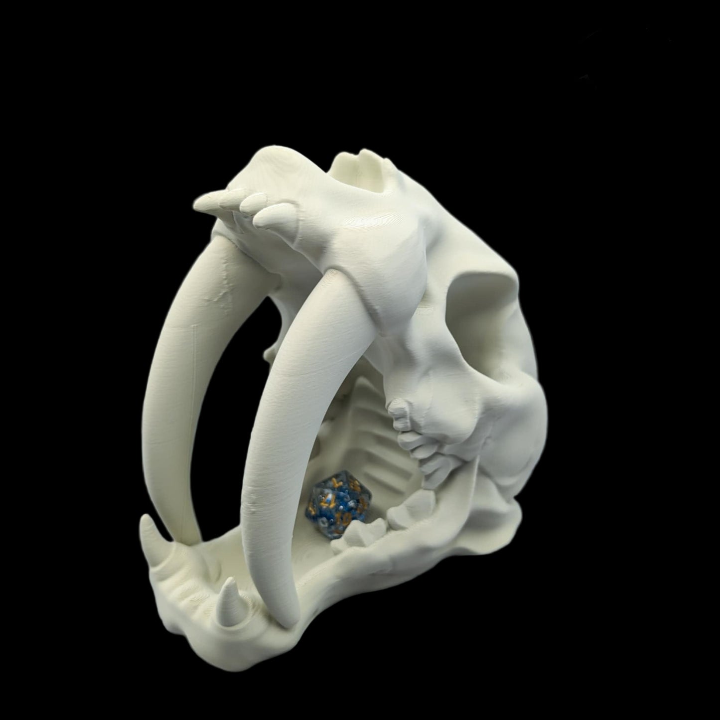 Sabertooth Skull Dice Tower