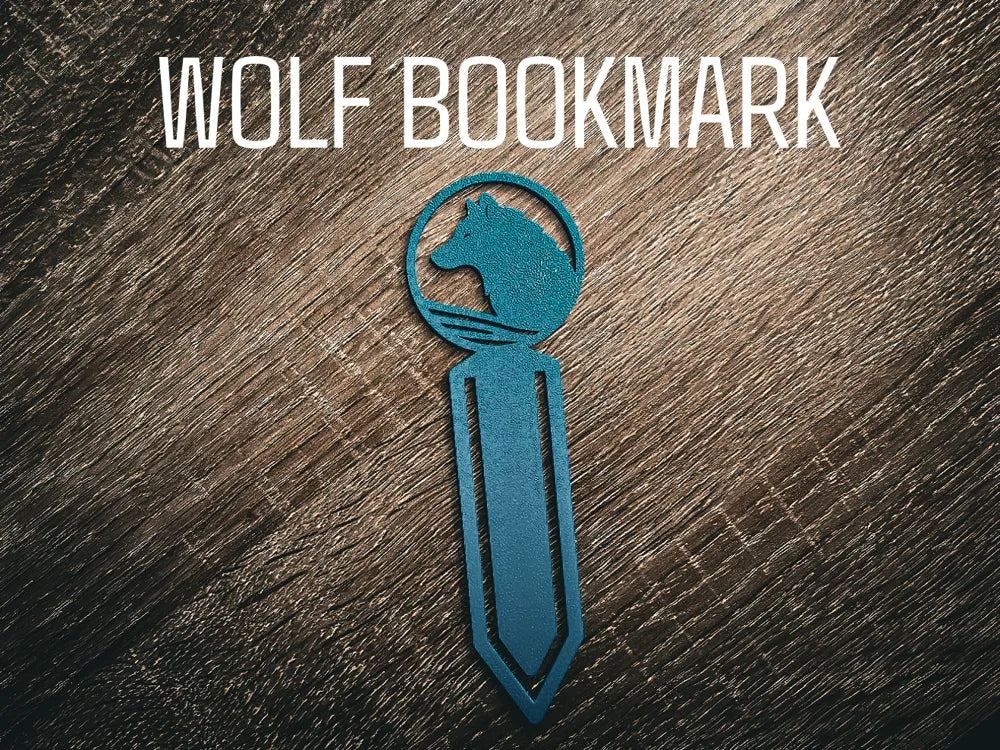 Blue Wolf Bookmark