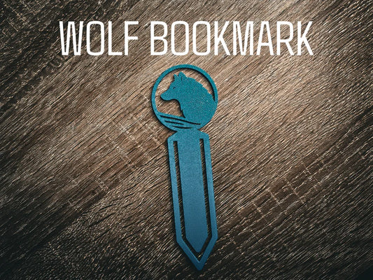 Blue Wolf Bookmark