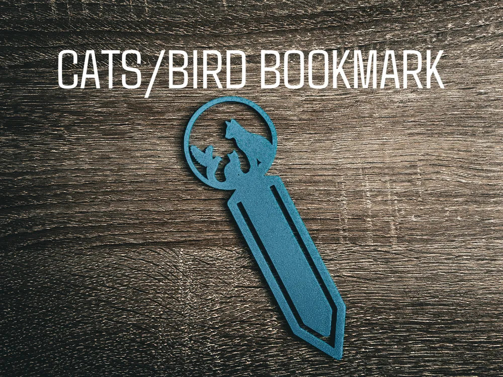 Cats and Bird Bookmark