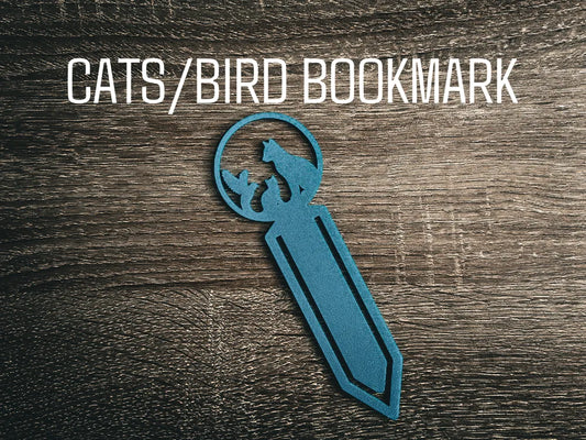Cats and Bird Bookmark