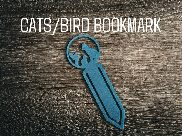 Cats and Bird Bookmark
