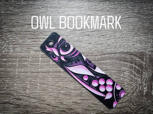 Pink Owl Bookmark