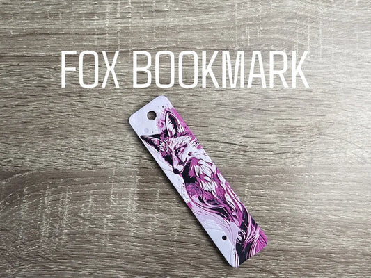 Pink Fox Bookmark