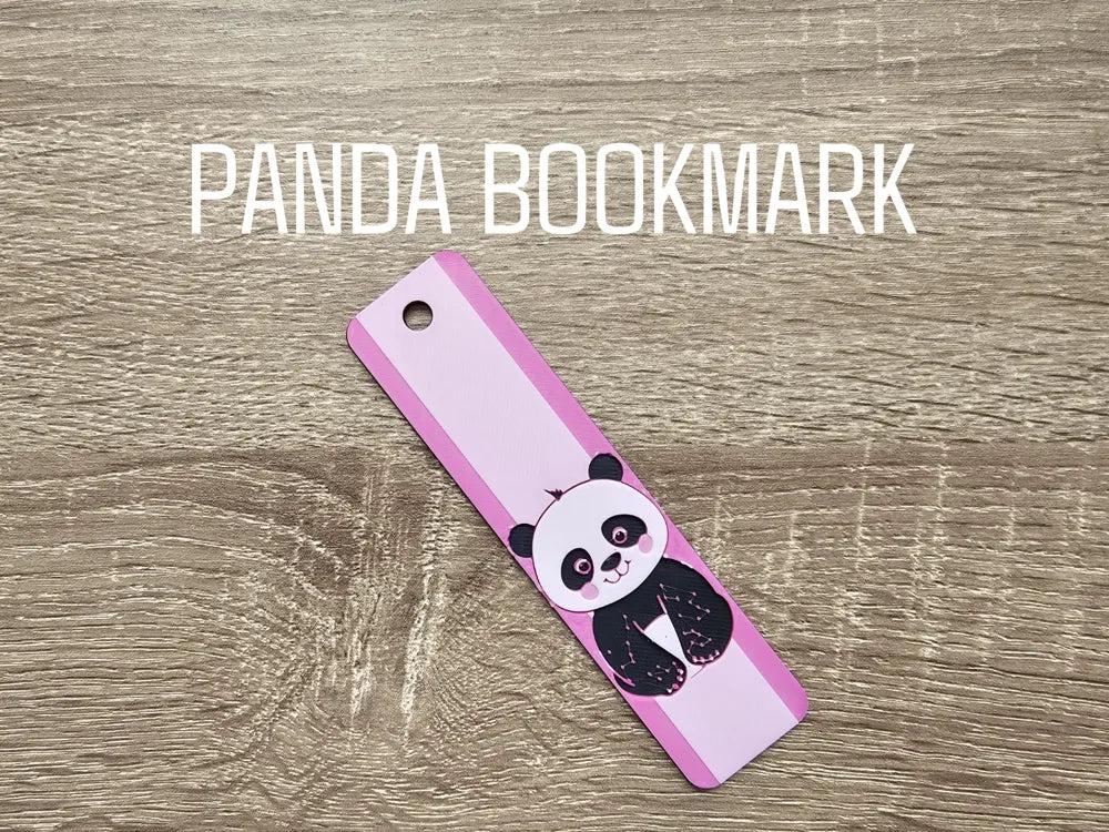 Pink Panda Bookmark