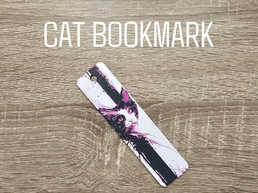 Pink Cat Bookmark