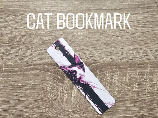 Pink Cat Bookmark