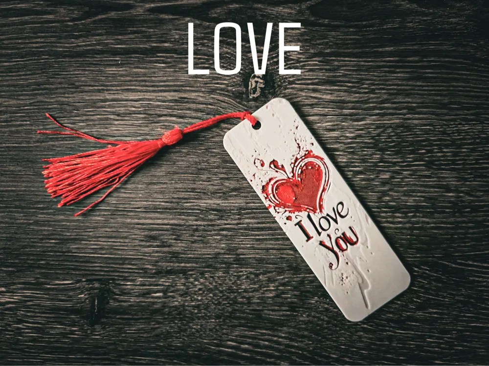 I Love You Bookmark