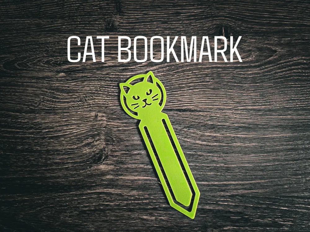 Green Cat Bookmark