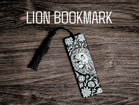 Lion & Flowers Bookmark