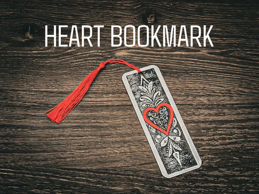 Red Heart Bookmark