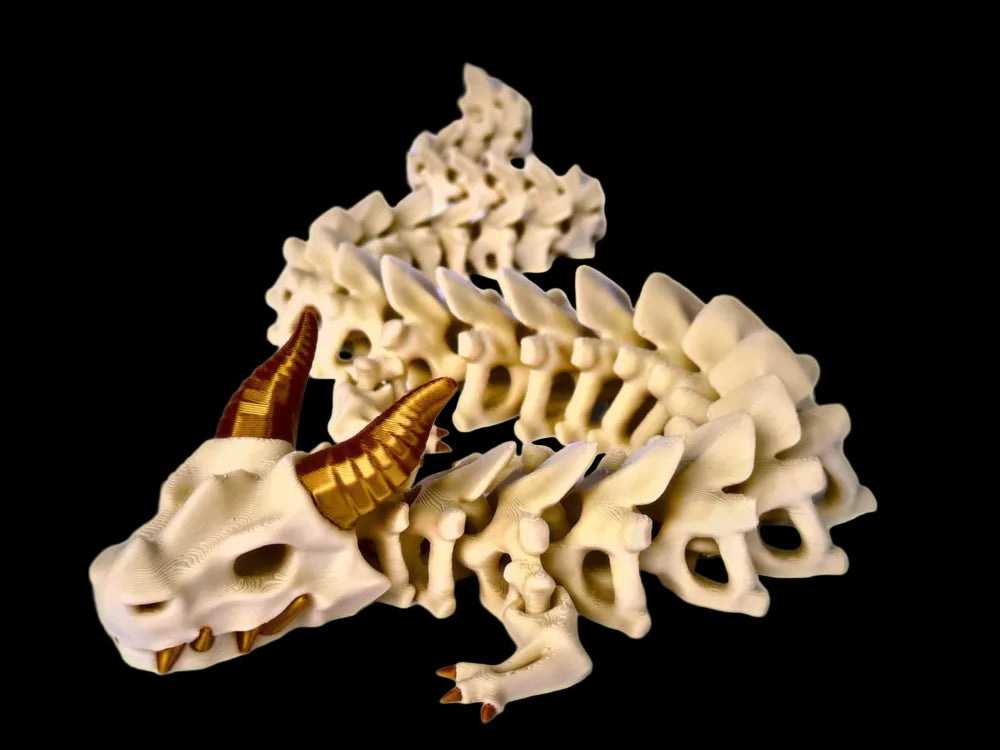 Long Ashbone Articulated Skeleton Dragon
