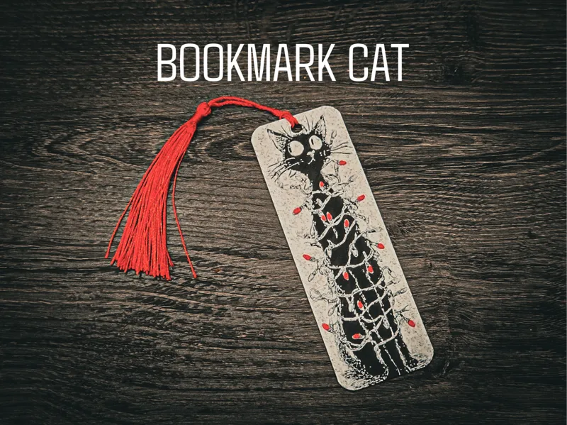 Christmas Cat Bookmark