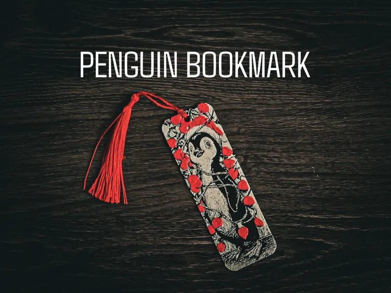 Christmas Penguin Bookmark