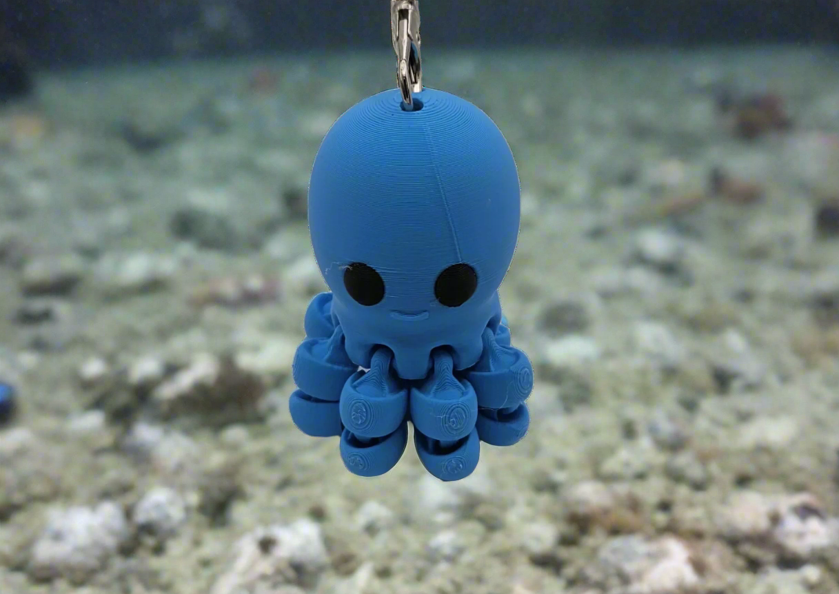 Baby Octopus Keychain