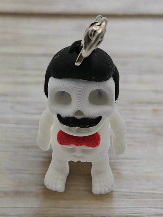 Moustache Bow Tie Skeleton Dude