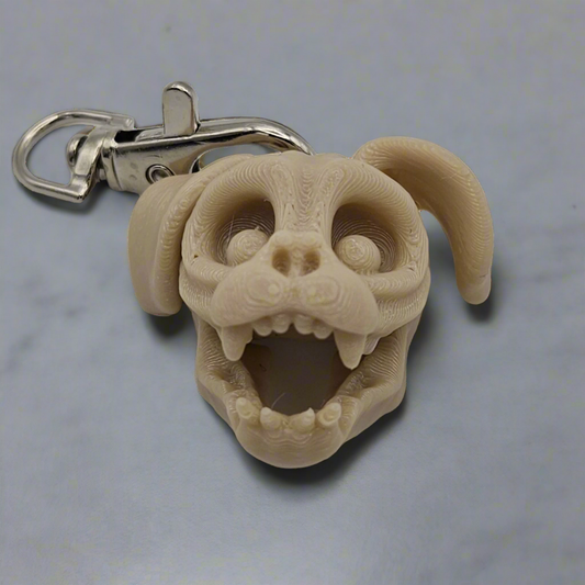 Bone Dog Keychain
