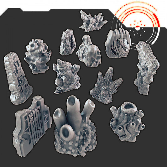 Sci-fi Scenery - Alien Set 1