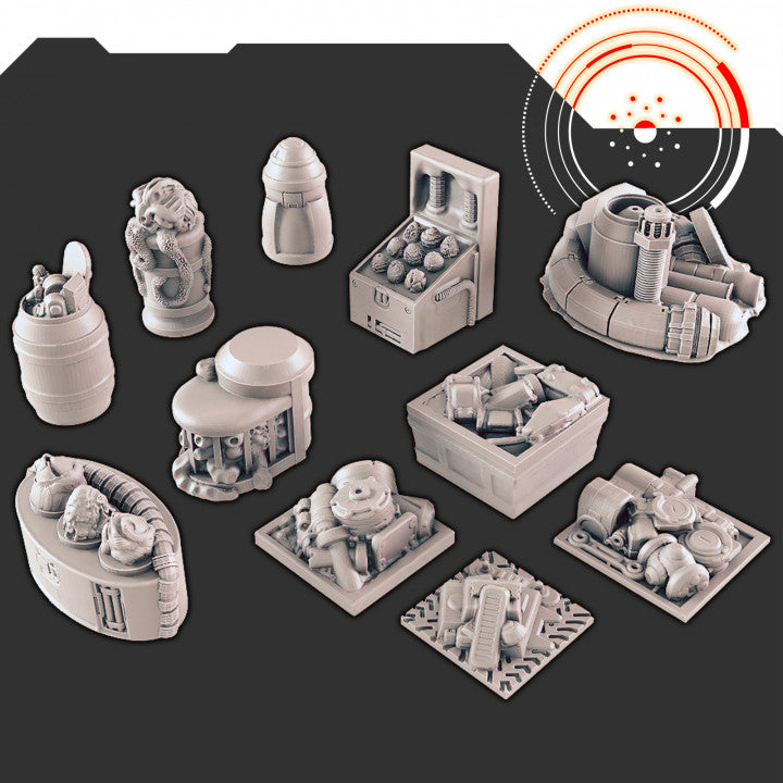 Sci-fi Scenery - Black Market Scatter Items