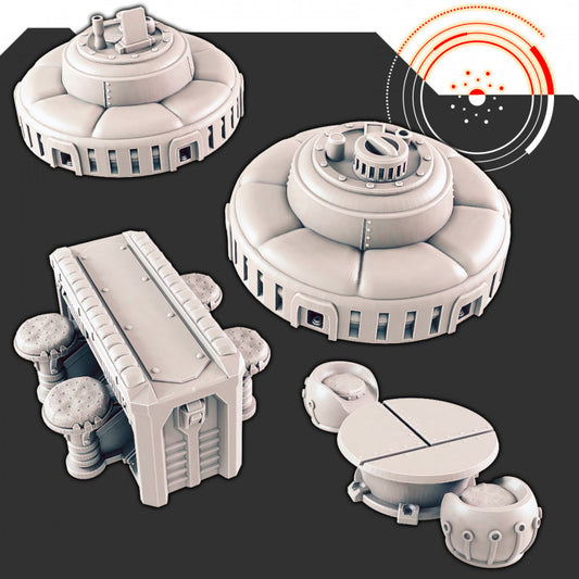 Sci-fi Scenery - Modular Cantina and Bar Set