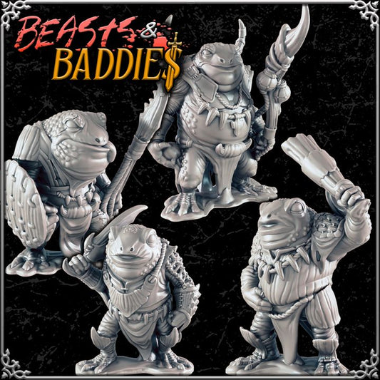 Set Of Frog Folk Miniatures