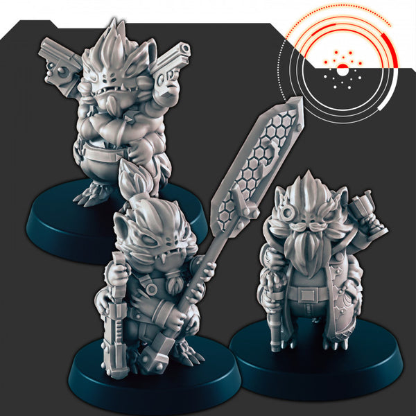 Fuzzy Aliens Set (Set of 3)