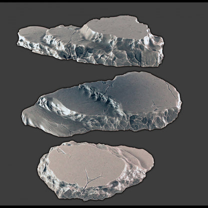 Floating Ice Shelves (Set Of 3)