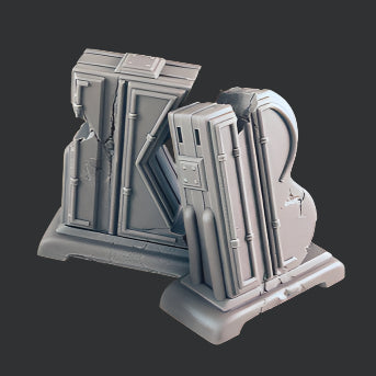 Sci-fi Scenery - Discarded Sign Letters
