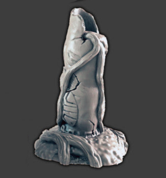 Jungle Temple Ruins - Broken Statue Head 2