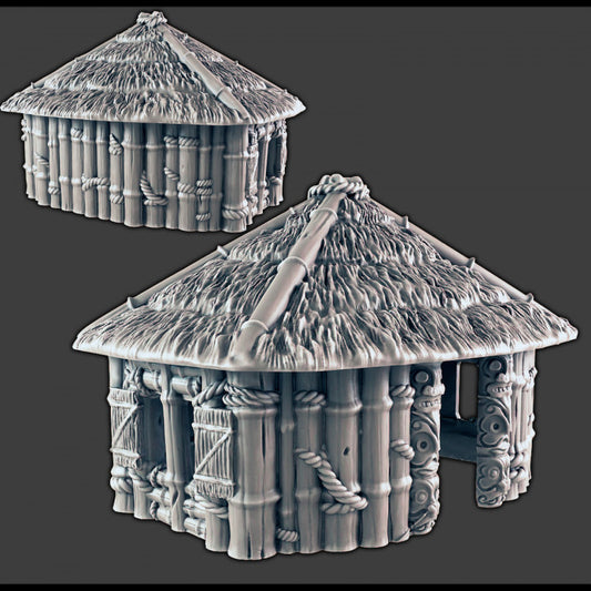 Large Bamboo Hut