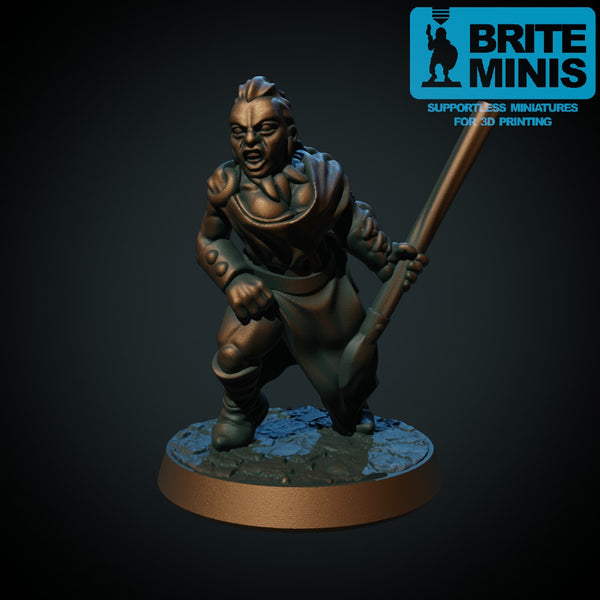 Female Barbarian With A Spear