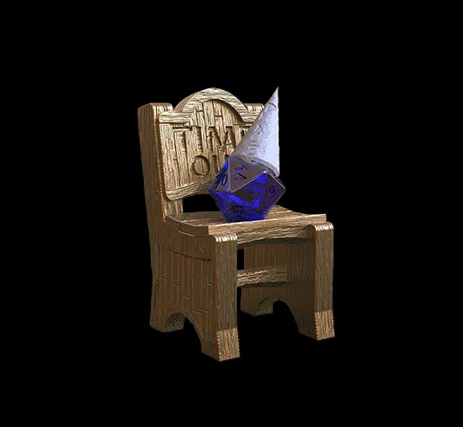 Chair of Shame Dice Holder