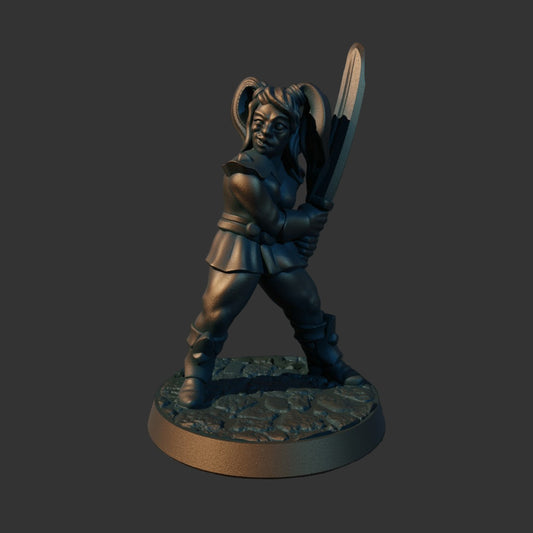 Female Warrior With A Sword