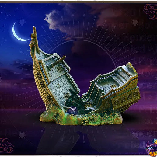 Sunken Pirate Ship Dice Tower