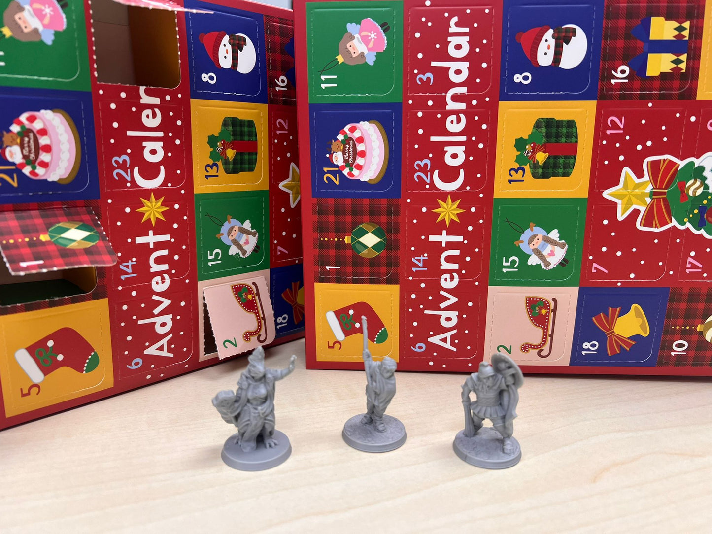 TTRPG Minis - Advent Calendar - 3D Printed Miniature, D&D, TTRPG