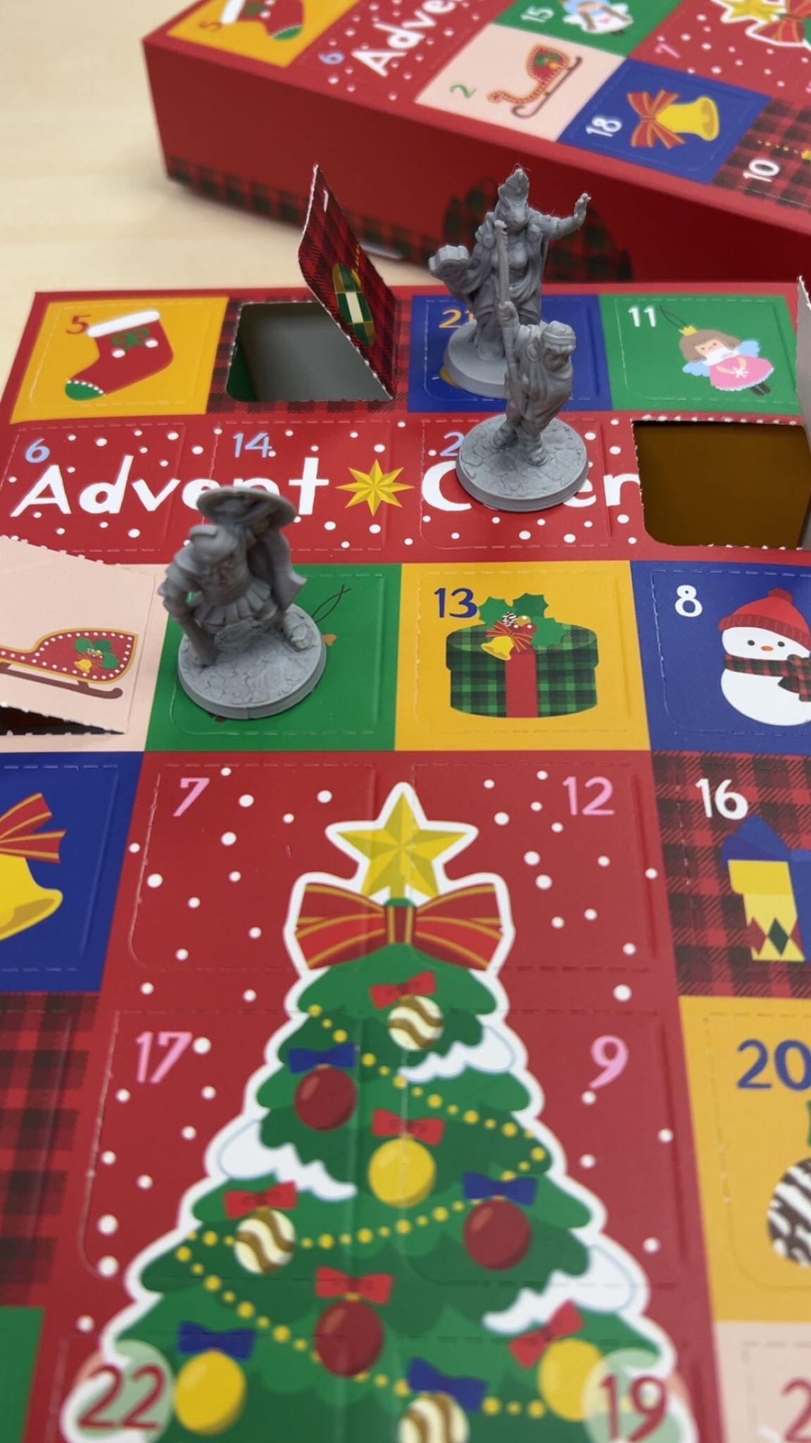 TTRPG Minis - Advent Calendar - 3D Printed Miniature, D&D, TTRPG