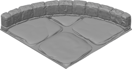 Dungeon Tile - Curved