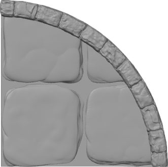 Dungeon Tile - Curved
