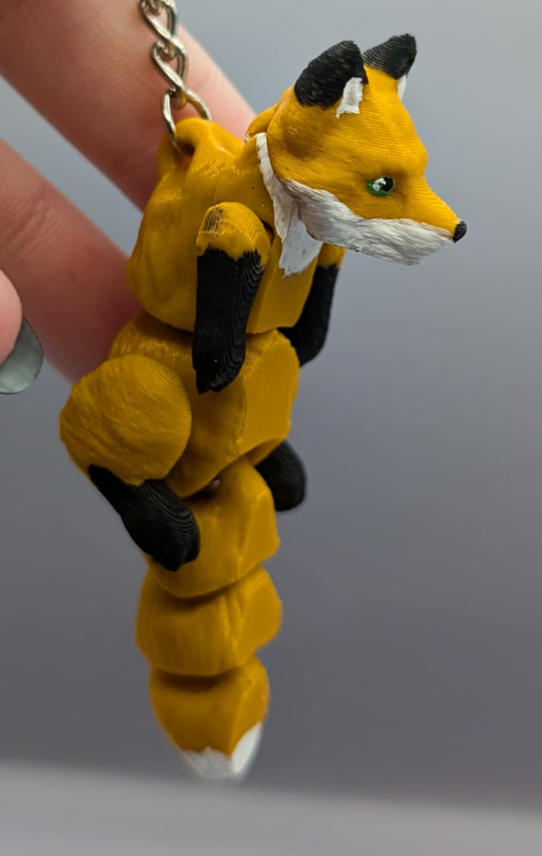 FLEXI Scruffed Baby Fox Keychain